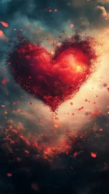 Incandescent Passion Bursts Through Cosmic Skies