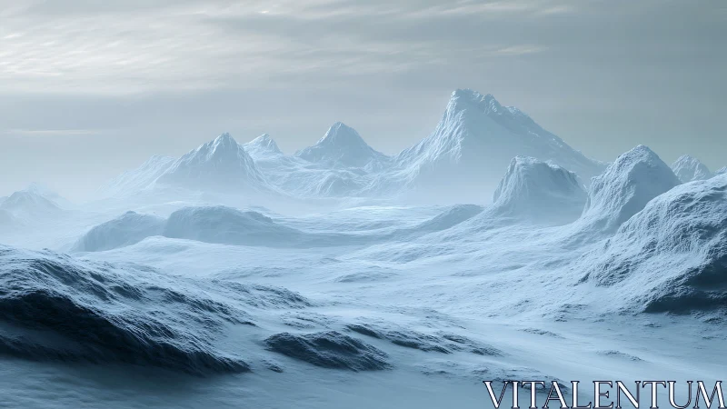 Frigid volumetric light over procedurally modeled ice range