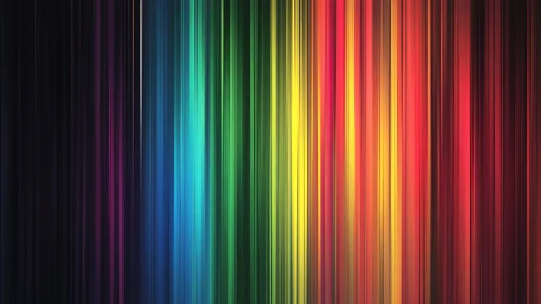 Vertical RGB spectrum bands with luminous chromatic motion blur