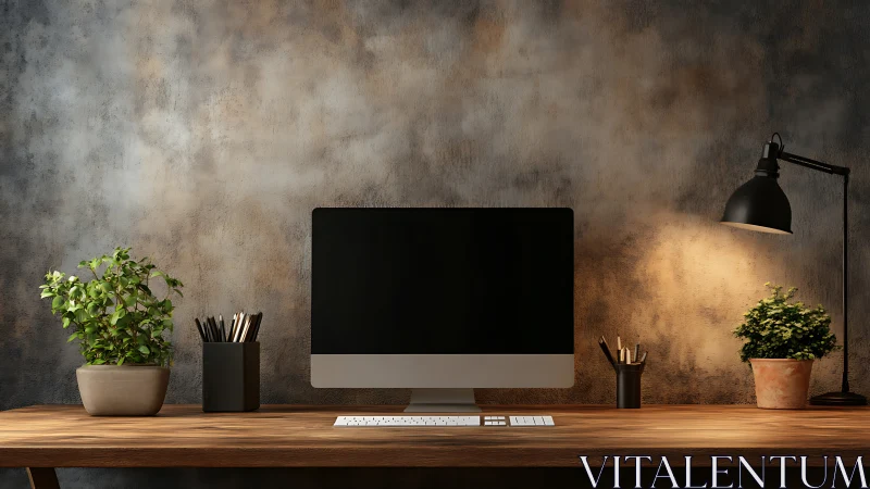 Cozy modern workspace invites calm focus and gentle creativity