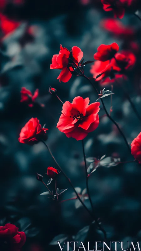Red Geranium Flowers Close-up Photography