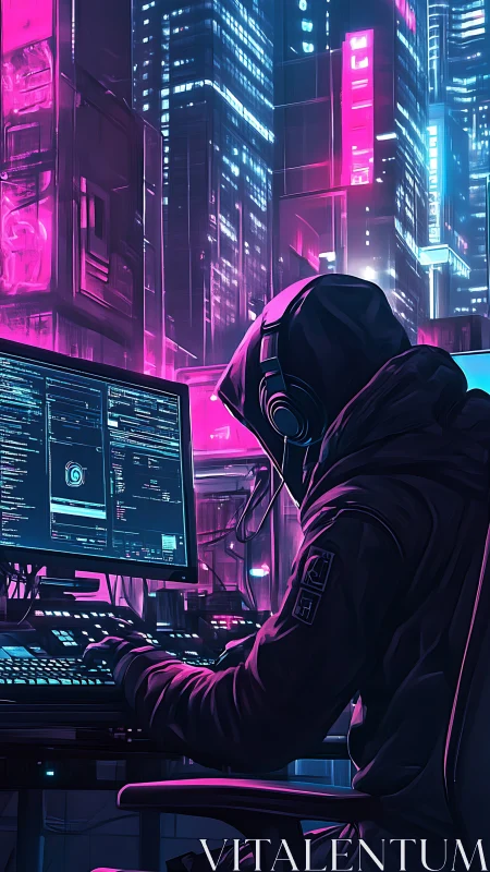 Midnight coder shapes a neon city’s digital heartbeat