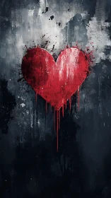 Visceral Arterial Heart: Impasto Oil Technique with Explosive Chromatic Dispersal.