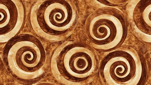 Cinnamon whirlwinds quietly choreograph a warm, looping storm