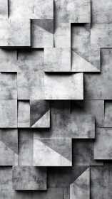 Layered concrete planes forming geometric shadow grid.