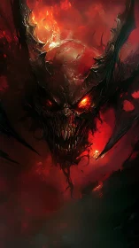 Hellfire grins wide as a molten demon carves the dark sky