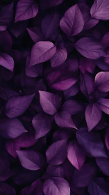 Monochromatic violet foliage pattern shows layered leaf occlusion