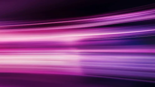 Abstract purple and pink light streaks in motion, digital art style.