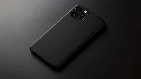 Black iPhone Pro Max with Triple Camera System