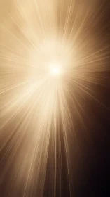 Golden light rays burst outward in a warm welcoming glow