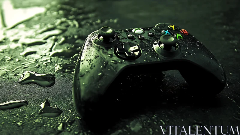 Water-Resistant Gaming Controller Glistens Under Dramatic Lighting