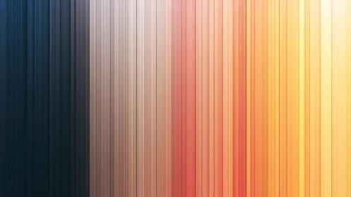 Vertical gradient stripes shifting from dark blue to gold.