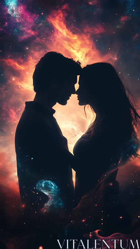 Two Souls Connect in Cosmic Fire and Light