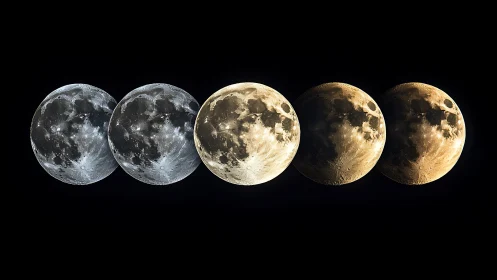 Moonlight color journey across a quiet night sky.