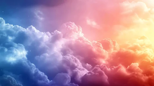 Spectral cloud strata with dual thermal light diffusion field.