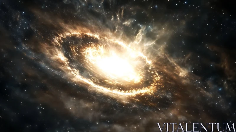 Starforge vortex carves a blazing tunnel through midnight space