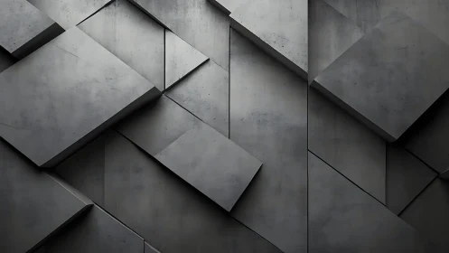 Softly layered concrete blocks in a calm geometric rhythm.