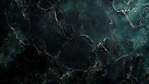 Dark emerald cracked stone texture shows subtle metallic veins