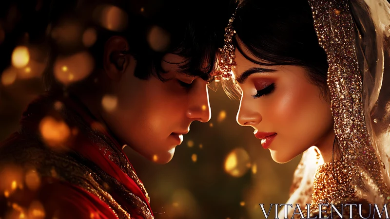 Two Brides in Golden Light Share Intimate Wedding Moment