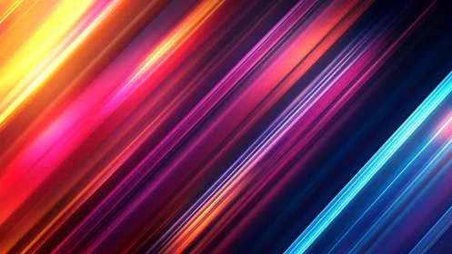 Diagonal chromatic light streaks form layered high-energy gradients