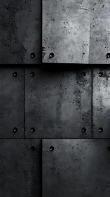 Brooding steel panels under quiet industrial twilight.