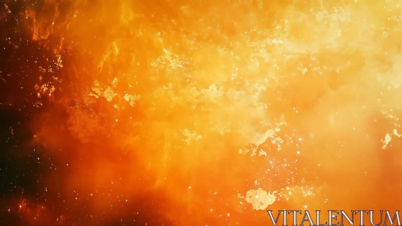 Warm Abstract Light Gradient with Particle Effects.