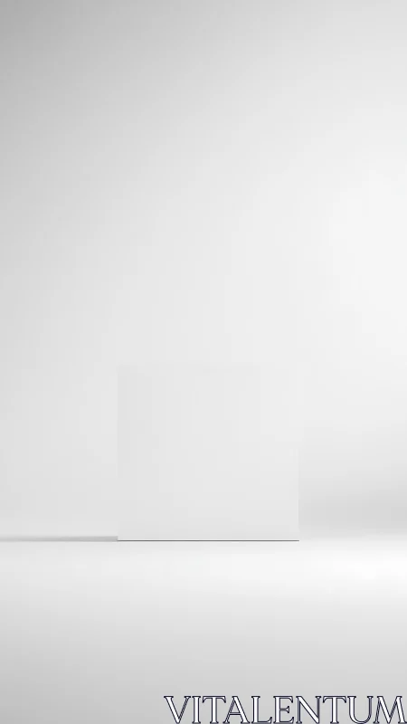 Silent white rectangle quietly rehearses its first idea