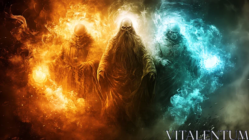 Elemental wraiths command fire, light and frost in storm