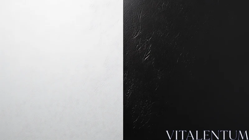 Divided monochrome canvas shows stark black and white contrast