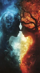 Duality: Cosmic Mind Split Between Ice Universe and Inferno