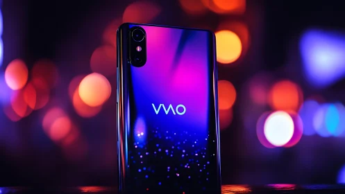 Vivo Smartphone Glows with Vibrant Neon Magic and Urban Energy