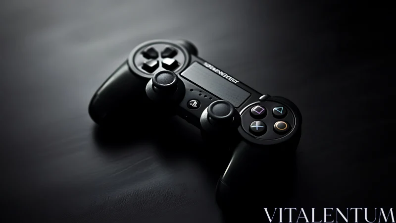 PlayStation DualShock Controller Product Render Against Textured Surface.