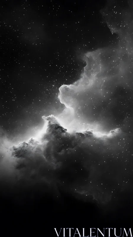 Nebula ghost exhaling starlight into the velvet dark.