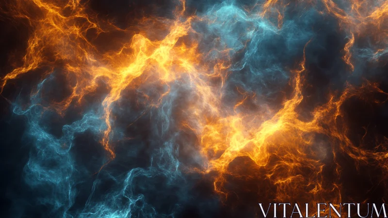 Luminous energy fields merge in chaotic plasma collision