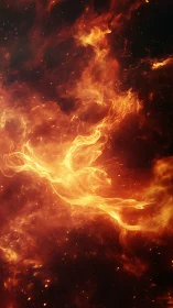 Flames Dance Through the Darkness with Burning Energy