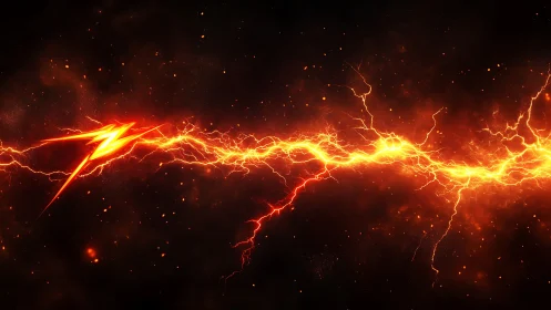 Electrical discharge phenomenon in dark atmosphere..