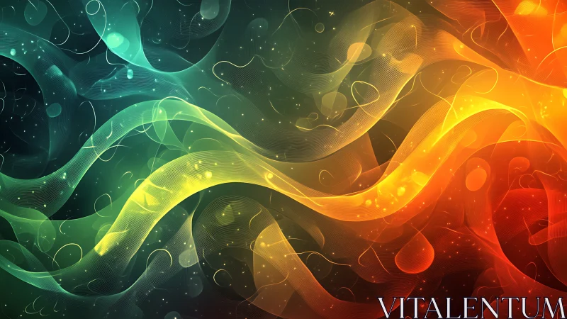 Chromatic Rivers Drift Through a Neon Dreamfield Glow.