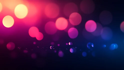 Vibrant abstract bokeh lights in dreamy gradient colors.