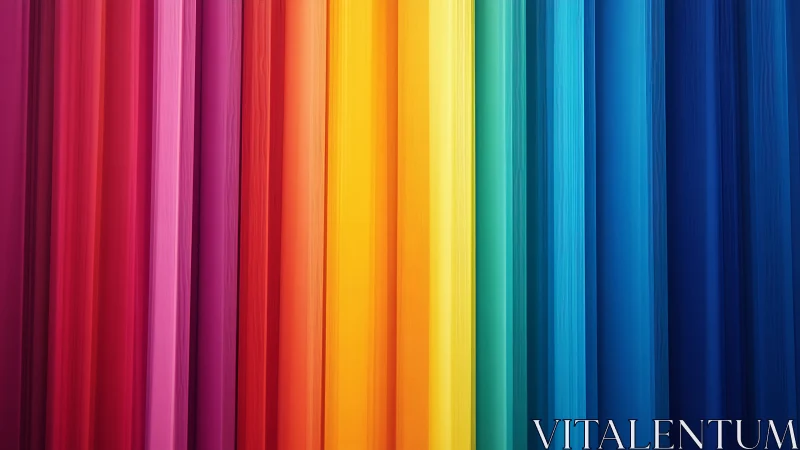Vertical multicolor bands form a continuous spectral gradient