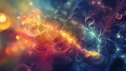 Spectral plasma filaments spanning a bifurcated nebular core.