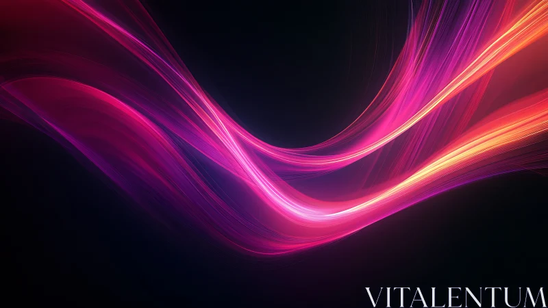 Neon ribbons of light dance across a deep cosmic night