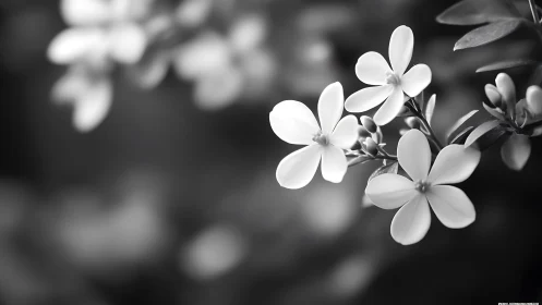 Delicate Petals Dance in Shadow and Light.