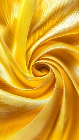 Golden silk vortex swirl with luminous flowing folds.