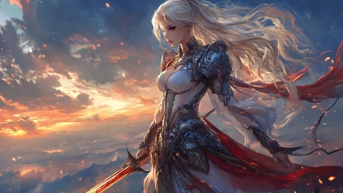 Skyline Paladin with Emberblade at Stormlit Dusk.