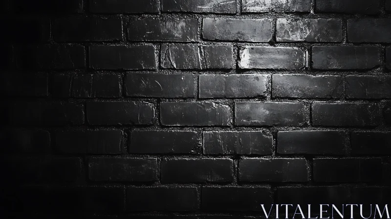 Midnight brickwork hums softly under slick studio light