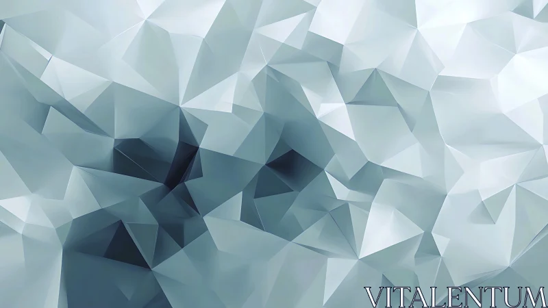 Glacial origami facets drift in a cool crystalline hush.