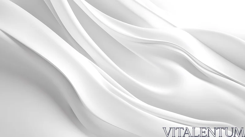 Elegant White Abstract Waves Background in Minimalist Style.