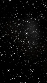 Stellar field composition with dense monochrome starfield pattern.