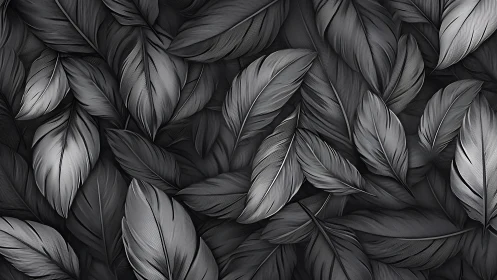 Monochrome overlapping leaves form a dense uniform surface