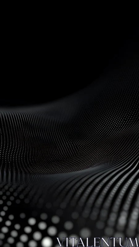 Parametric wavefield of luminous particles on black ground.
